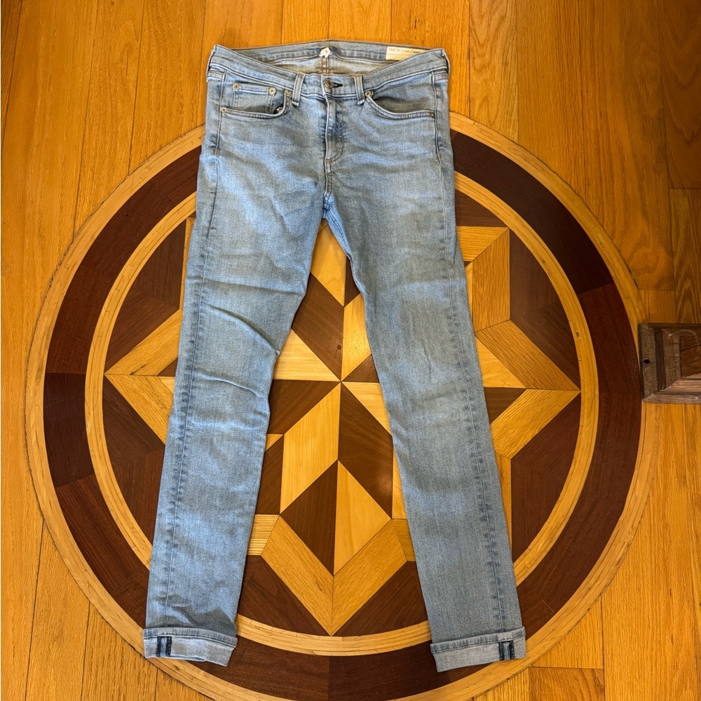 Rag & Bone Light Blue Denim Skinny Jeans Size 32